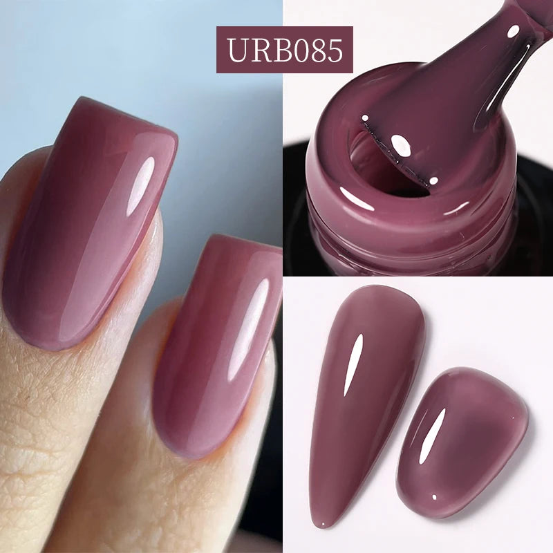7ML Fiber Rubber Base Gel for Broken Nail Repaired Fiberglass Clear Quick Building UV Construction Gel Soak off Varnish
